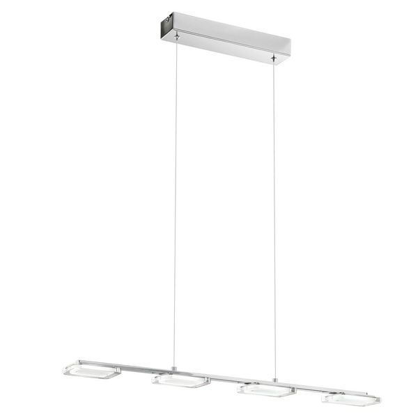Eglo 94244 Cartama LED Hängeleuchte 4x4.5W Stahl chrom klar satiniert