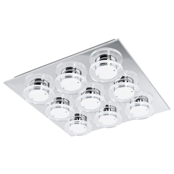 Eglo 94487 Cisterno LED Wandleuchte / Deckenleuchte 9x4.5W Edelstahl chrom klar satiniert
