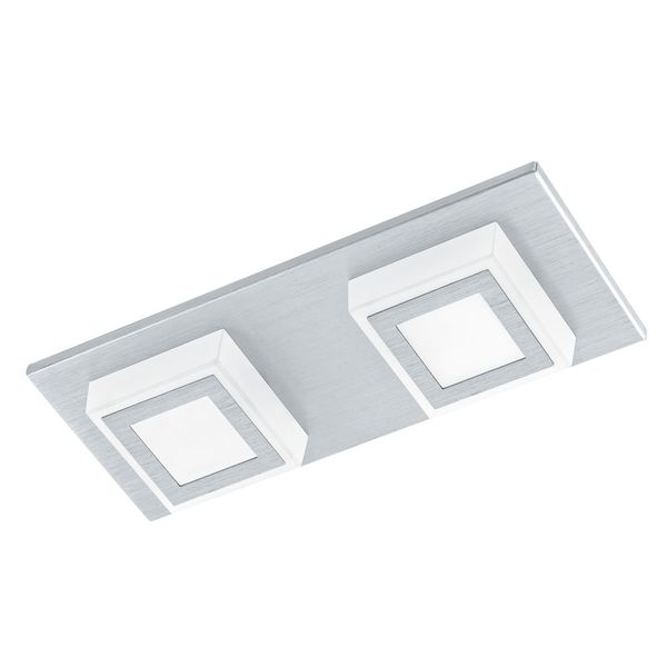 Eglo 94506 Masiano LED Wandleuchte / Deckenleuchte 2x3.3W Alugebürstet satiniert