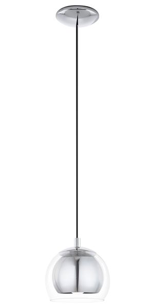 Eglo 94592 Rocamar Hängeleuchte E27 Stahl chrom klar