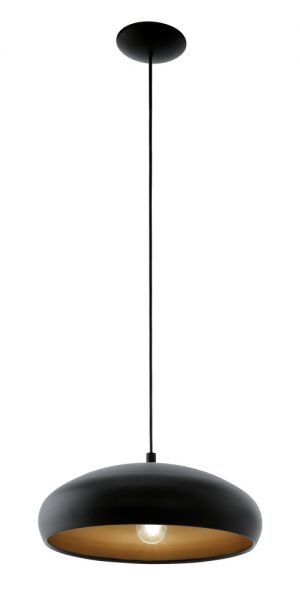 Eglo Hängeleuchte Mogano E27 schwarz und Kupfer