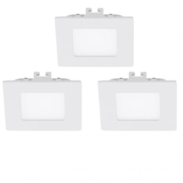 Eglo 94733 Fueva 1 LED Einbauleuchte 3x2.7W Metallguss weiss