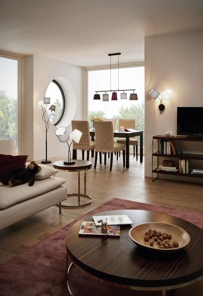 Eglo 94995 Maronda Stehleuchte 3xE14 weiss anthrazit braun