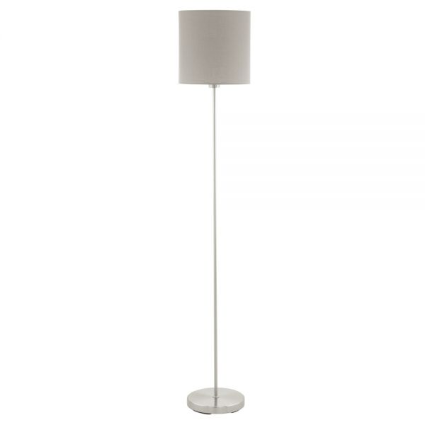 Eglo Stehleuchte Pasteri E27 H:157cm taupe mit Schalter