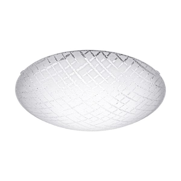 Eglo 95288 Riconto 1 LED Deckenbeleuchtung 16W Ø32cm Glas geriffelt