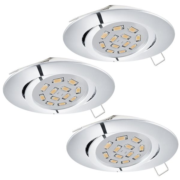 Eglo 95362 Tedo LED Einbauleuchte 3x5W Aluguss Chrom