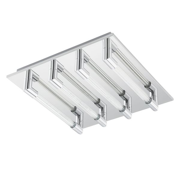 Eglo 95397 Velarde LED Deckenleuchte 4x3,7W Stahl Chrom