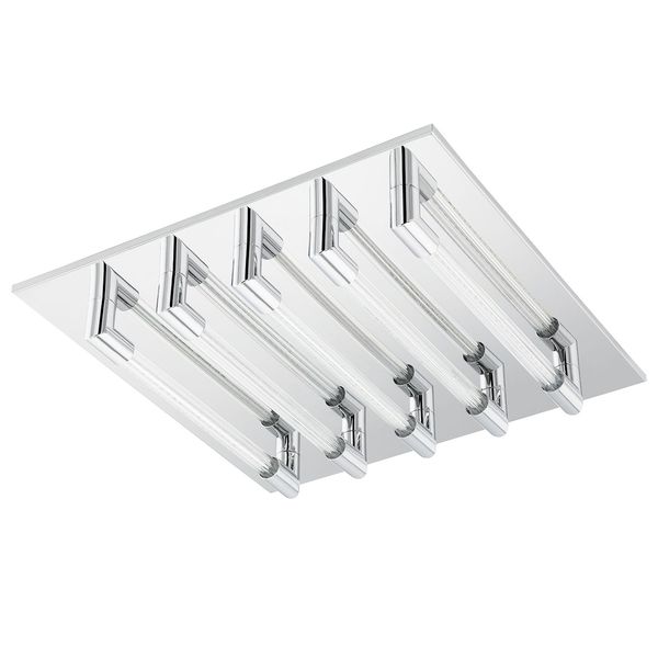 Eglo 95398 Velarde LED Deckenleuchte 5x4,3W Stahl Chrom