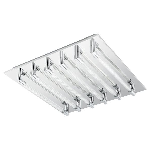 Eglo 95399 Velarde LED Deckenleuchte 6x4W Stahl Chrom
