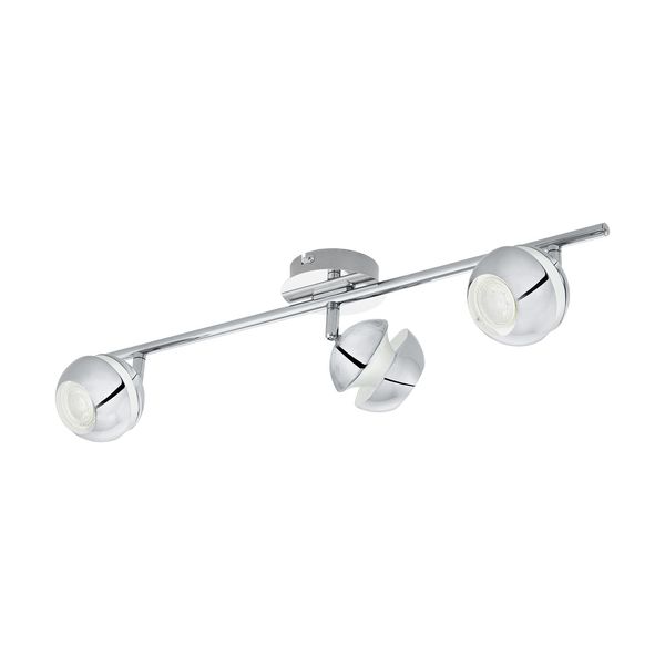 Eglo 95479 Nocito 1 LED Spot 3x4W Stahl Chrom Weiss