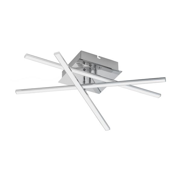 Eglo 95567 Lasana 1 LED Deckenleuchte 18W Stahl Chrom