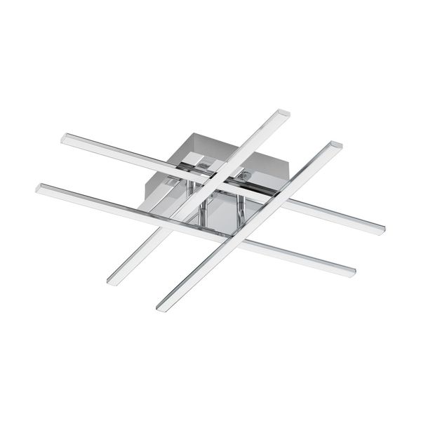 Eglo 95568 Lasana 1 LED Deckenleuchte 24W Stahl Chrom