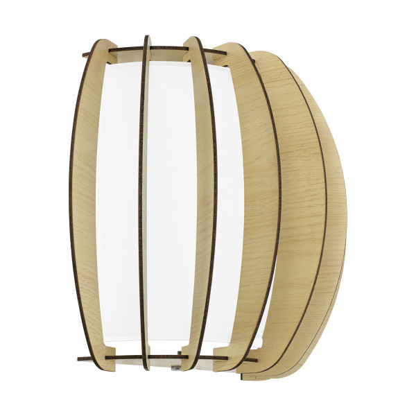 Eglo 95602 Stellato 1 Wandleuchte E27 Holz Glas ahorn