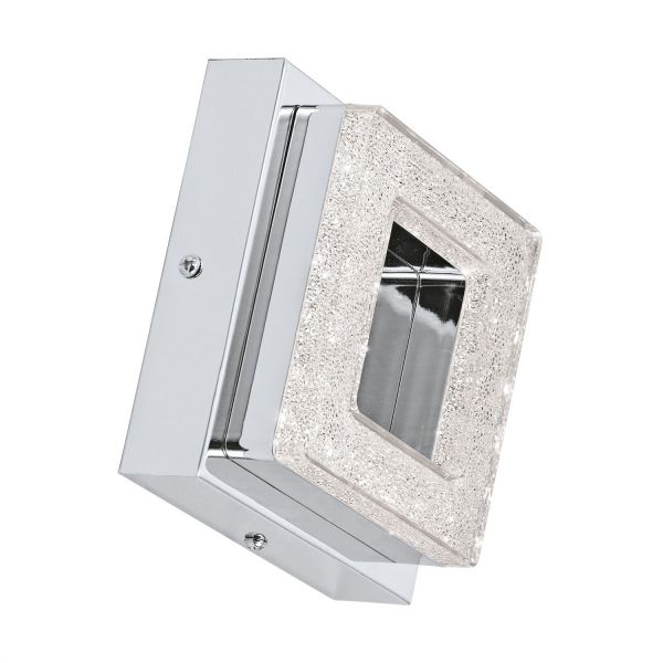 Eglo 95655 Fradelo LED Wand-Deckenleuchte eckig 1x4W Stahl Chrom