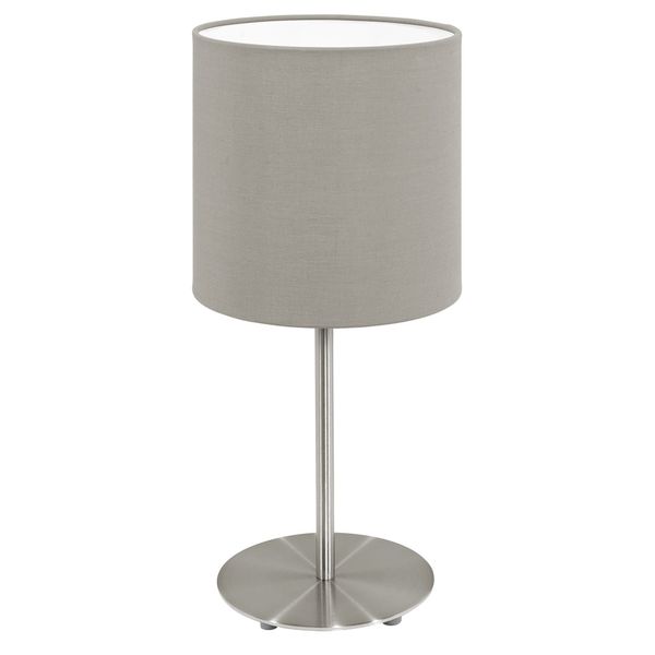 Eglo 95726 Pasteri Schreibtischlampe E14 matt taupe graubraun