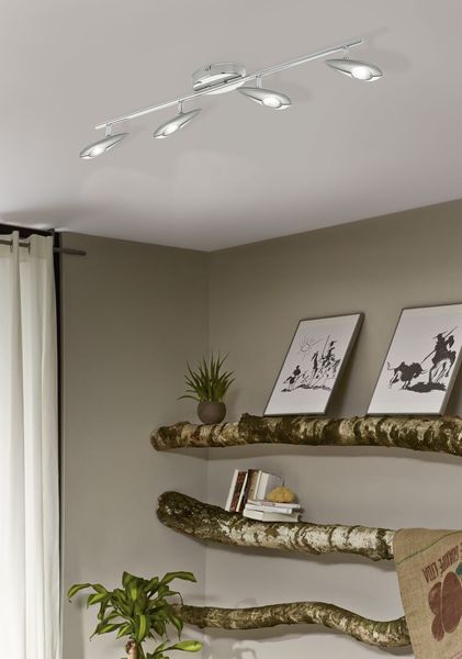 Eglo 95753 Pedregal LED Deckenlampe 4x3,3W Stahl Chrom