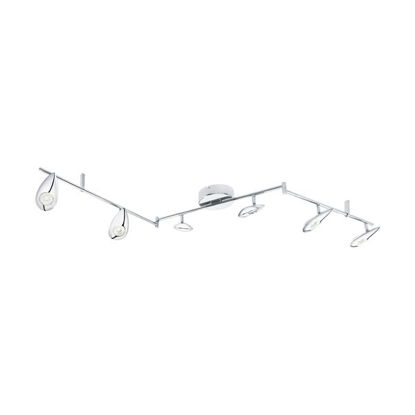 Eglo 95754 Pedregal flexible LED Deckenschiene 6x3,3W Stahl Chrom
