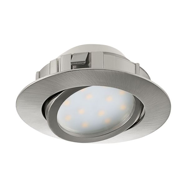 Eglo 95849 Pineda LED Einbauleuchte 1x6W schwenkbar Ø8,4cm Nickel