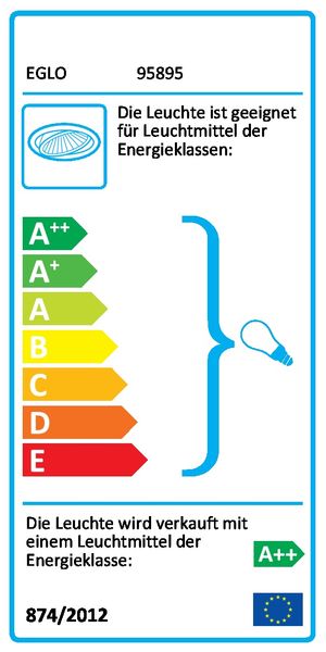 Eglo 95895 Peneto 1 LED Einbauleuchte 3x3W schwenkbar Weiss