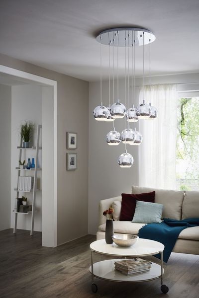 Eglo 95914 Conessa LED Pendelleuchte 10x4W Stahl Chrom