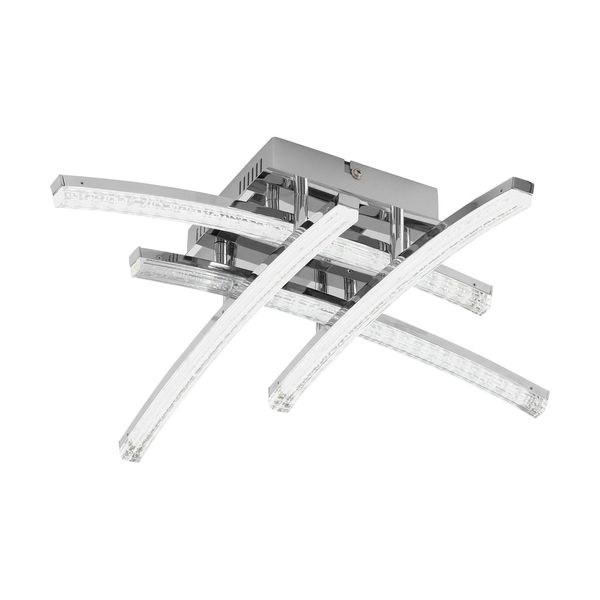 Eglo 96093 Pertini LED Deckenleuchte 4x5W Stahl Alu Chrom