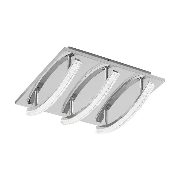 Eglo 96094 Pertini LED Deckenleuchte 3x4,2W Stahl Alu Chrom
