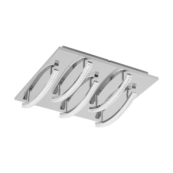 Eglo 96095 Pertini LED Deckenleuchte 5x4,3W Stahl Alu Chrom