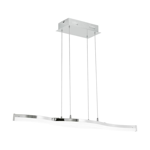 Eglo 96101 Lasana 2 LED Pendelleuchte 2x10,5W Stahl Alu Chrom