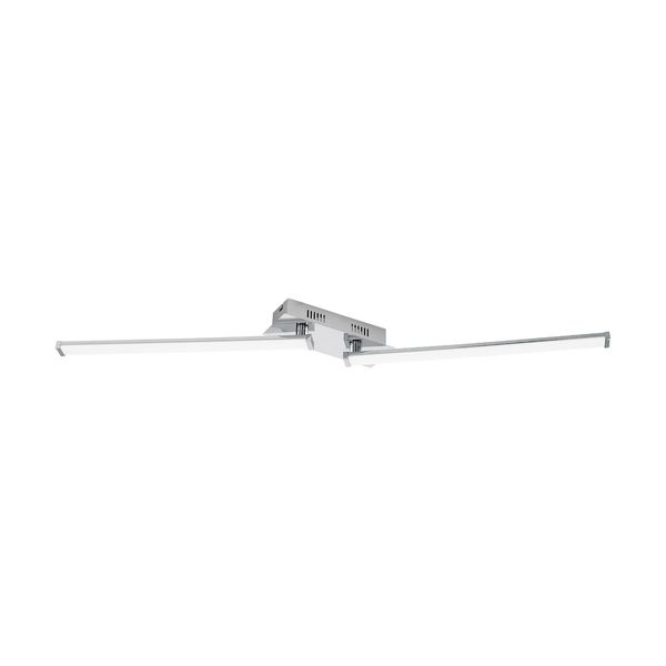 Eglo 96107 Lasana 2 LED Deckenleuchte 2x9W Stahl Alu Chrom