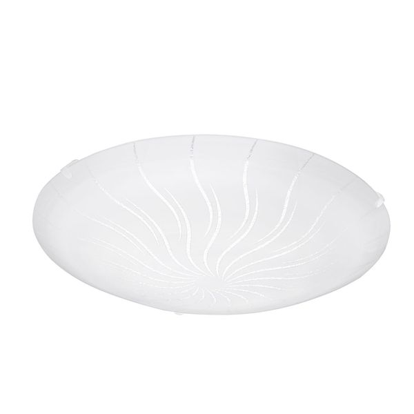 Eglo 96111 Margitta 1 LED Deckenleuchte 11W Ø32cm Glas mit Muster