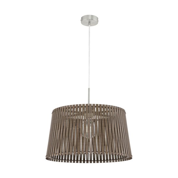 Eglo 96199 Sendero Pendelleuchte E27 45cm Holz dunkelbraun