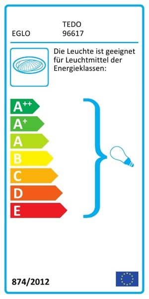 Eglo 96617 Tedo Einbaurahmen GU10 nickel