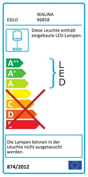Eglo 96858 Walina LED Tischleuchte 5,4W Wal blau