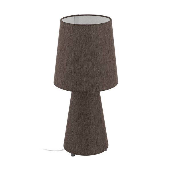 EGLO 97133 CARPARA Tischleuchte braun 2xE27