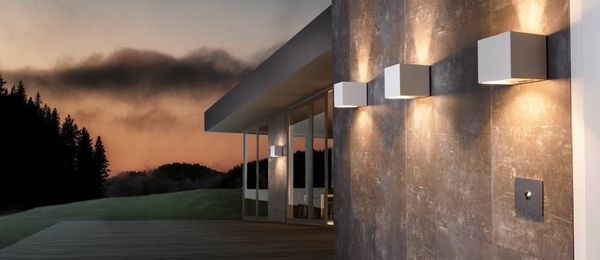 Eglo 97241 CALPINO LED Außen-Wand-/Deckenleuchte 2x3,3W Weiss Warmweiss IP54