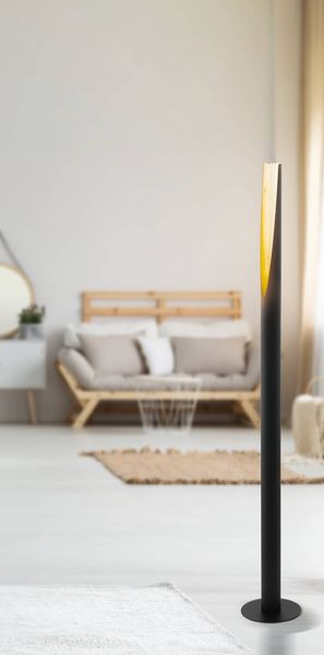 EGLO 97584 BARBOTTO LED Stehleuchte schwarz gold GU10 5W