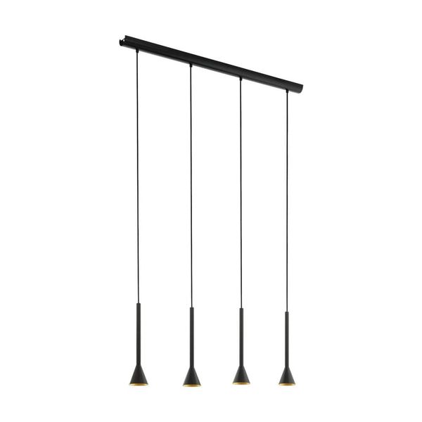 EGLO 97605 CORTADERAS LED Hängeleuchte schwarz gold GU10 4x5W