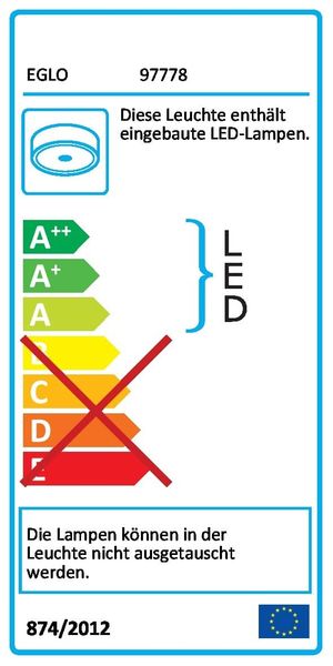 EGLO 97778 ROMAO 3 LED Deckenleuchte taupe 40W 4000Lm 3050K warmweiss
