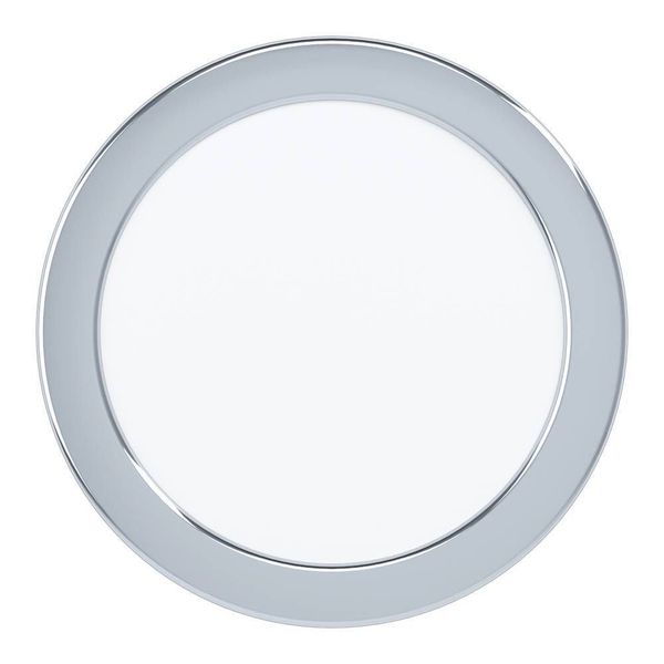 Eglo 99205 FUEVA 5 LED Ein-/Aufbauleuchte 11W Einbauspot Ø166mm Chrom Weiss Warmweiss IP44