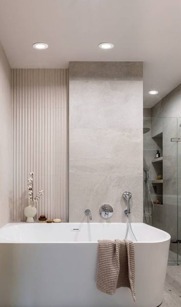 Eglo 99206 FUEVA 5 LED Ein-/Aufbauleuchte 2,7W Einbauspot Ø86mm Weiss Neutralweiss IP44