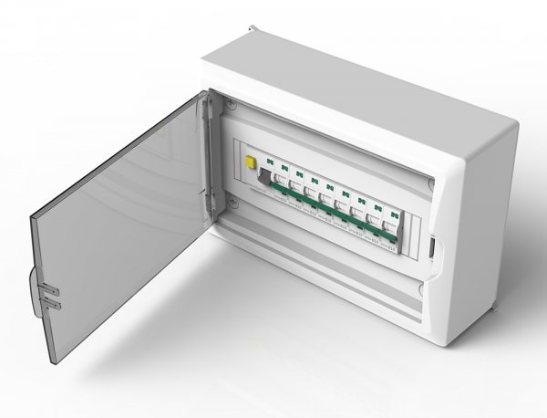 Sicherungskasten Verteilerkasten 12 Module Aufputz IP40