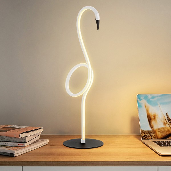 Elstead Flamingo LED Tischleuchte Weiss 6W warmweiss FLAMINGO-TL-WHT