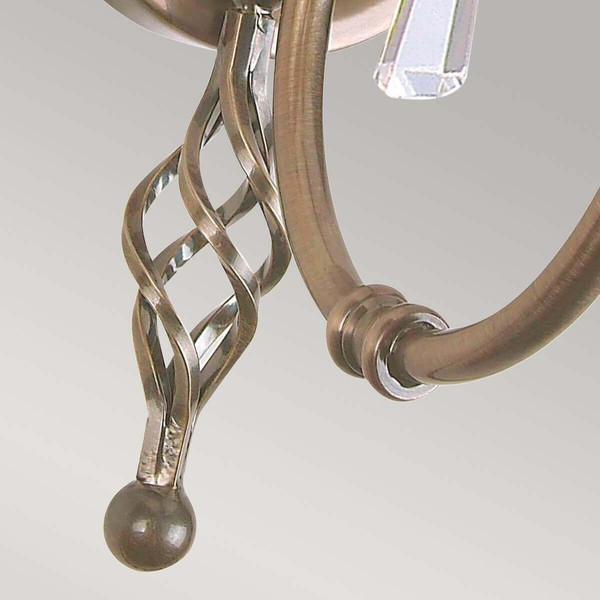 Elstead Aegean Wandleuchte E14 Gealtertes Messing