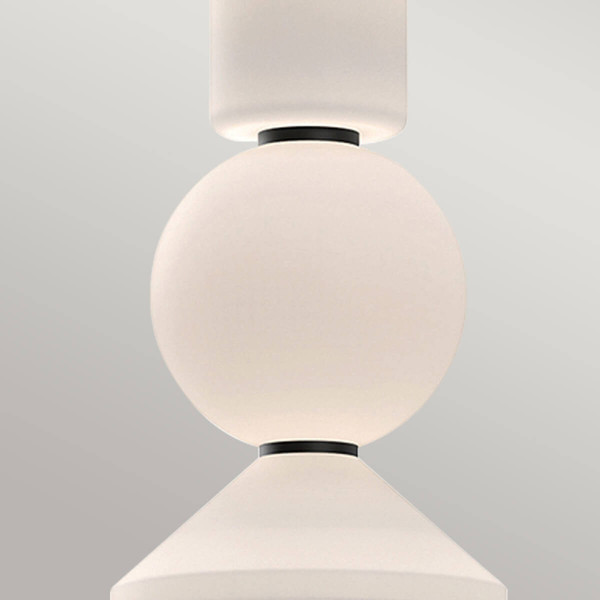 Elstead Bijou LED Pendelleuchte Mattes Schwarz Opal matt