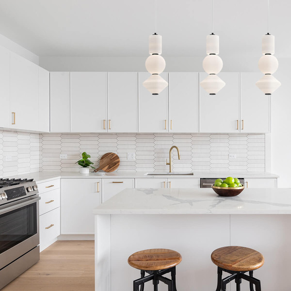 Elstead Bijou LED Pendelleuchte Mattes Schwarz Opal matt