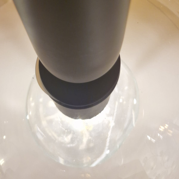 Elstead Jude Pendelleuchte E27 Mattes Schwarz Glas klar