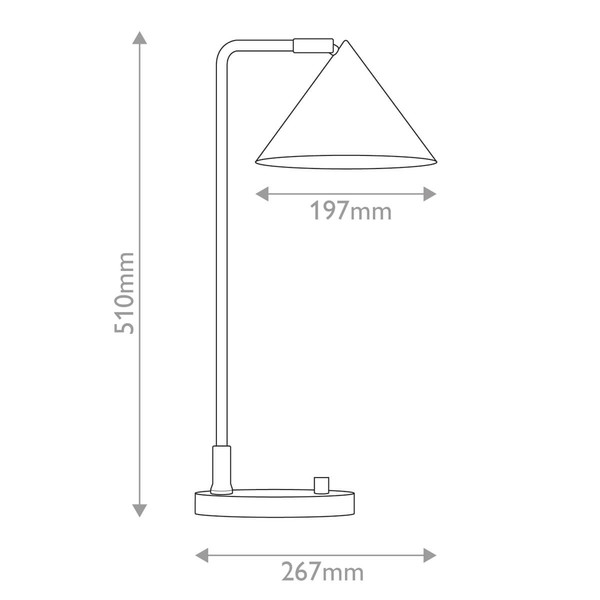Elstead Remyck Tischlampe E27 Mattes Schwarz Mattschwarz