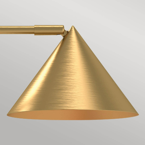 Elstead Remyck Tischlampe E27 Gebürstete Goldoptik Gold gebürstet