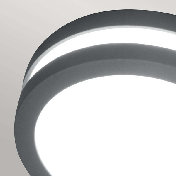 Elstead Ano LED Außen-Wandleuchte GX53 14cm rund Graphit IP54