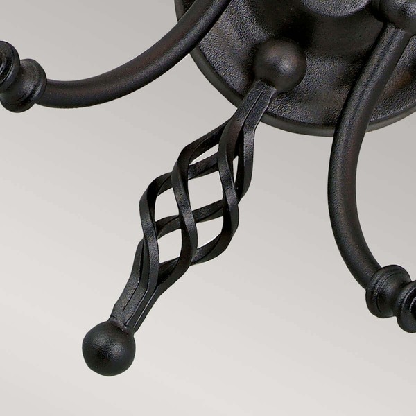 Elstead Artisan Wandleuchte E14 2-fach Schwarz